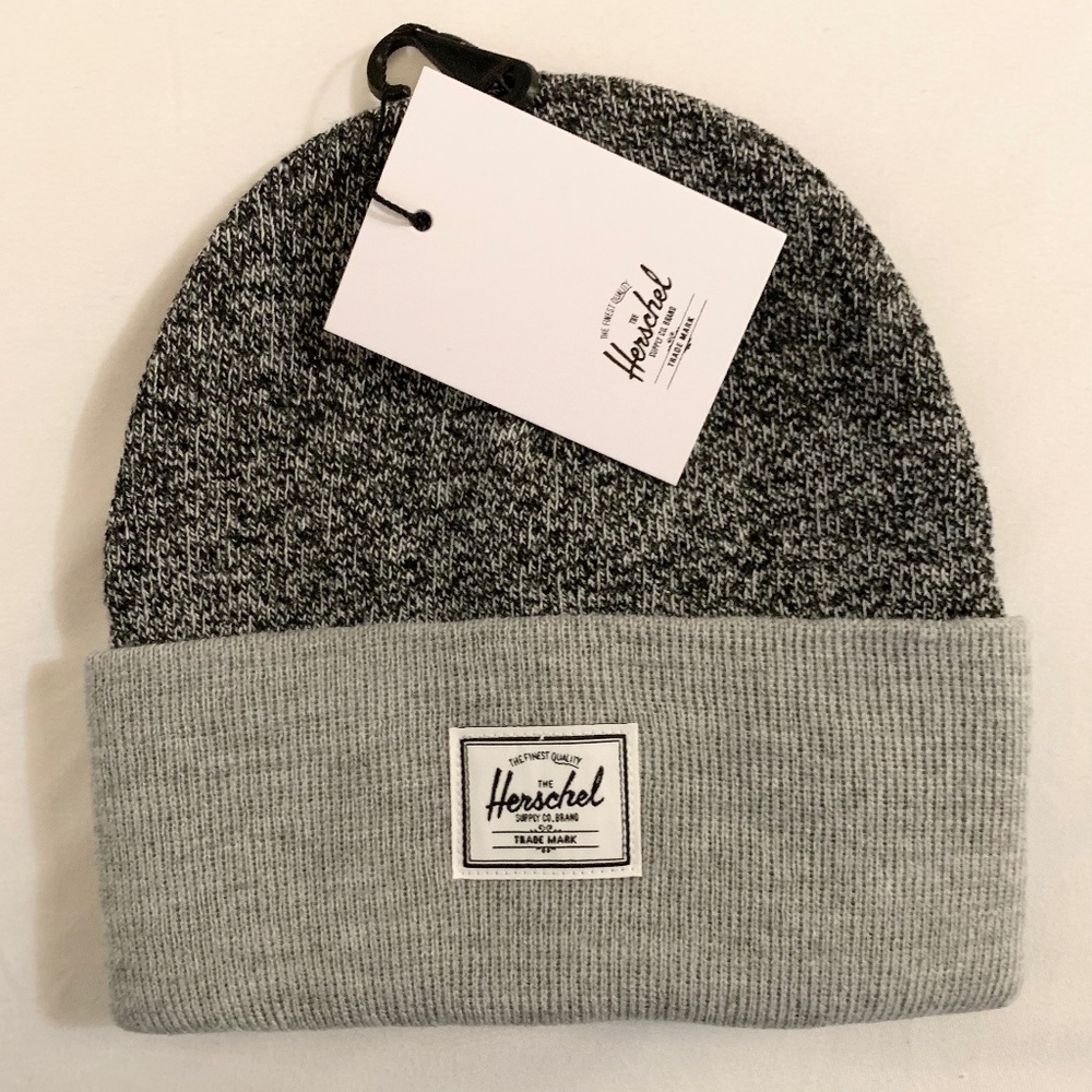Herschel Elmer beanie brand new w/ tags hat grey